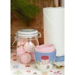 Laura Homes dusty blue latte cup fra GreenGate ved jule kager - Tinashjem
