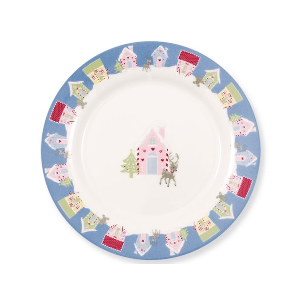 Laura Homes Dusty blue plate fra GreenGate - Tinashjem