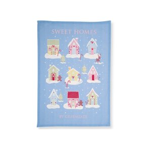 Laura Homes Dusty blue viskestykke 50 x 70 cm piece priented fra GreenGate - Tinashjem