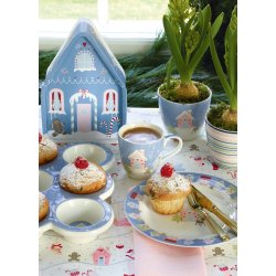 Laura homes dusty blue kids mug fra GreenGate p� d�kket julebord - Tinashjem