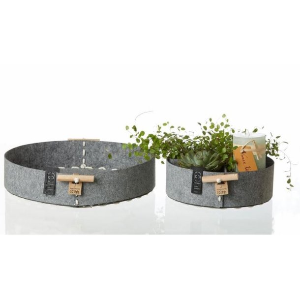 L�bech Living Bakkes�t i Eco-felt gr� - Tinashjem