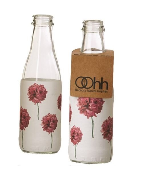 L�bech Living flaske med Maximus print blomster - Fransenhome