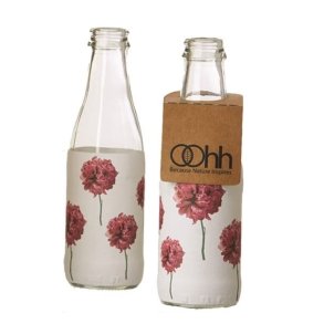 L�bech Living flaske med Maximus print blomster - Fransenhome