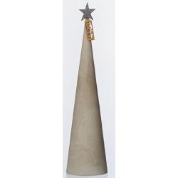 L�bech Living juletr� Cement cone gr� h�jde 30 cm og diameter 8 cm - Fransenhome