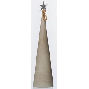L�bech Living juletr� Cement cone gr� h�jde 30 cm og diameter 8 cm - Fransenhome