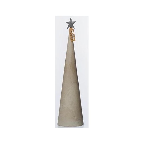 L�bech Living juletr� Cement cone gr� h�jde 30 cm og diameter 8 cm - Tinashjem
