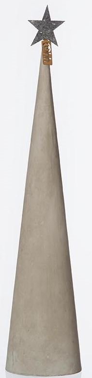 L�bech Living juletr� Cement cone gr� h�jde 49 cm og diameter 11 cm - Fransenhome
