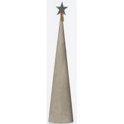 L�bech Living juletr� Cement cone gr� h�jde 49 cm og diameter 11 cm - Fransenhome