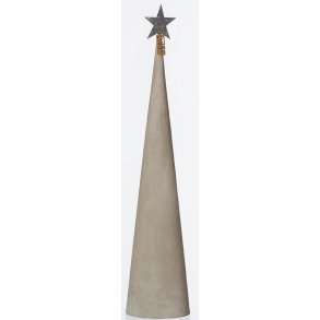 L�bech Living juletr� Cement cone gr� h�jde 49 cm og diameter 11 cm - Fransenhome
