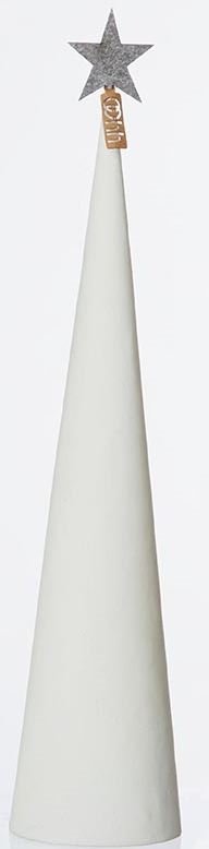 L�bech Living juletr� Cement cone hvid h�jde 49 cm og diameter 11 cm - Fransenhome