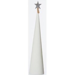 L�bech Living juletr� Cement cone hvid h�jde 49 cm og diameter 11 cm - Fransenhome