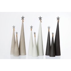 L�bech Living juletr� Cement cone gr� h�jde 30 cm og diameter 8 cm tre farver og st�rrelser - Fransenhome