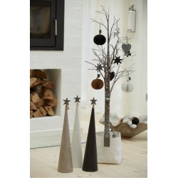 L�bech Living juletr� Cement cone gr� h�jde 30 cm og diameter 8 cm flere farver - Fransenhome