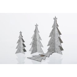 L�bech Living juletr� - felt x-mas tree - gr� h�jde 15 cm