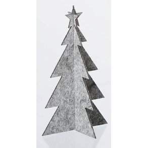 L�bech Living juletr� - felt x-mas tree - gr� h�jde 15 cm - Fransenhome
