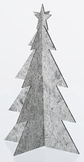 L�bech Living juletr� - felt x-mas tree - gr� h�jde 20 cm - Fransenhome