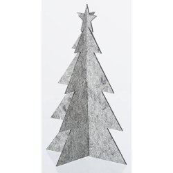 L�bech Living juletr� - felt x-mas tree - gr� h�jde 20 cm - Fransenhome