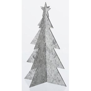 L�bech Living juletr� - felt x-mas tree - gr� h�jde 20 cm - Fransenhome
