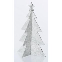 L�bech Living juletr� - felt x-mas tree - hvid h�jde 15 cm - Fransenhome