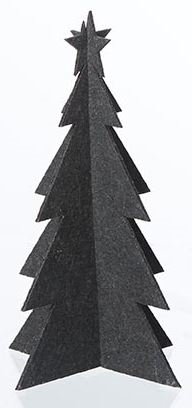 L�bech Living juletr� - felt x-mas tree - sort h�jde 15 cm - Fransenhome