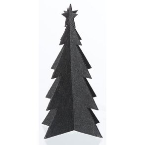 L�bech Living juletr� - felt x-mas tree - sort h�jde 15 cm - Fransenhome