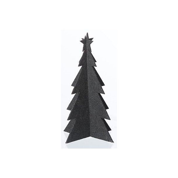 L�bech Living juletr� - felt x-mas tree - sort h�jde 15 cm - Tinashjem