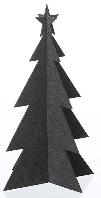 L�bech Living juletr� - felt x-mas tree - sort h�jde 25 cm - Fransenhome