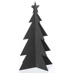 L�bech Living juletr� - felt x-mas tree - sort h�jde 25 cm - Fransenhome