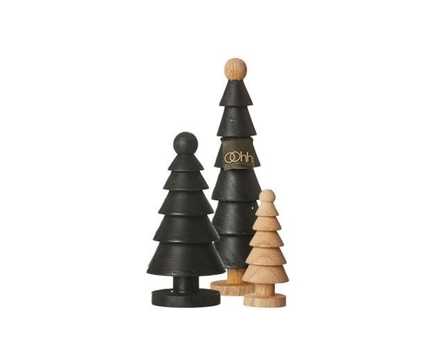 L�bech Living juletr�er sort 3 stk. - Fransenhome
