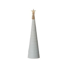 L�bech Living juletr� Snow cone gr� h�jde 30 cm og diameter 8 cm - Fransehome