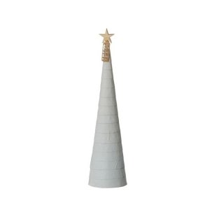 L�bech Living juletr� Snow cone gr� h�jde 30 cm og diameter 8 cm - Fransehome