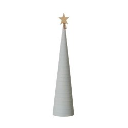 L�bech Living juletr� Snow cone gr� h�jde 49 cm og diameter 11 cm - Fransenhome