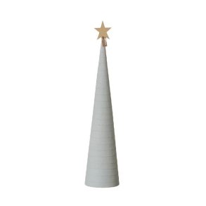 L�bech Living juletr� Snow cone gr� h�jde 49 cm og diameter 11 cm - Fransenhome
