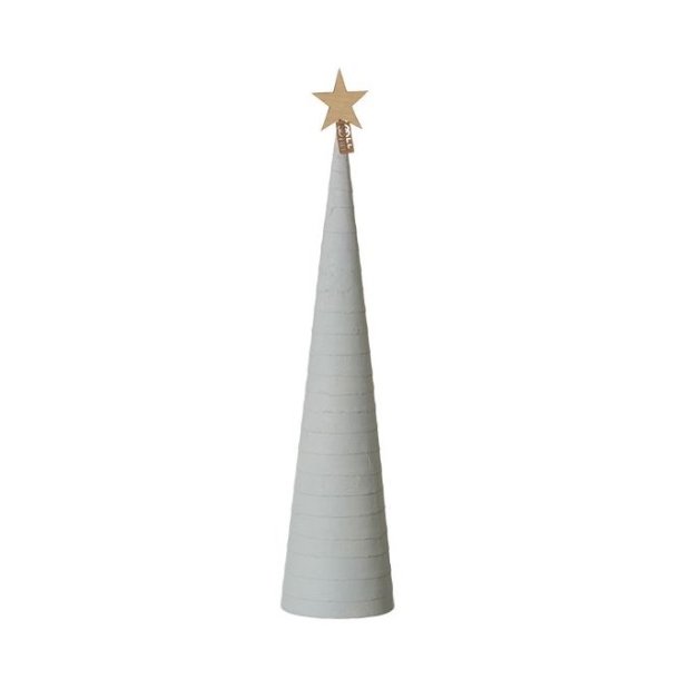L�bech Living juletr� Snow cone gr� h�jde 49 cm og diameter 11 cm - Tinashjem