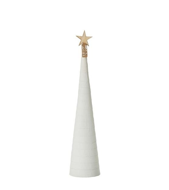 L�bech Living juletr� Snow cone hvid h�jde 37 cm og diameter 8,5 cm - Fransenhome