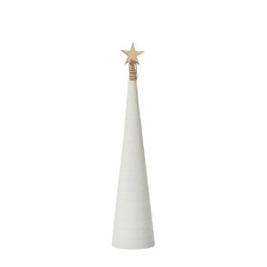 L�bech Living juletr� Snow cone hvid h�jde 37 cm og diameter 8,5 cm - Fransenhome