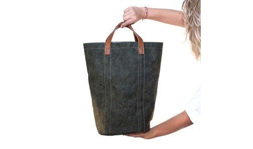 L�bech Living taske med hank lavet af papir - Fransenhome