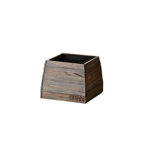 L�bech Living vase Woody Pot sort 16 x 16 x 13 cm - Tinashjem