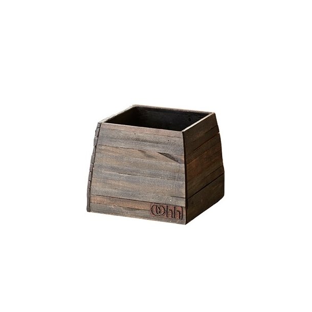 L�bech Living vase Woody Pot sort 21 x 21 x 17 cm - Tinashjem