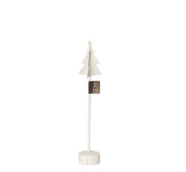 L�bech Living x-mas tree p� fod af tr� hvid h�jde 25 cm - Fransenhome