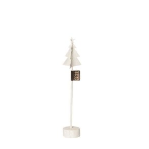 L�bech Living x-mas tree p� fod af tr� hvid h�jde 25 cm - Fransenhome