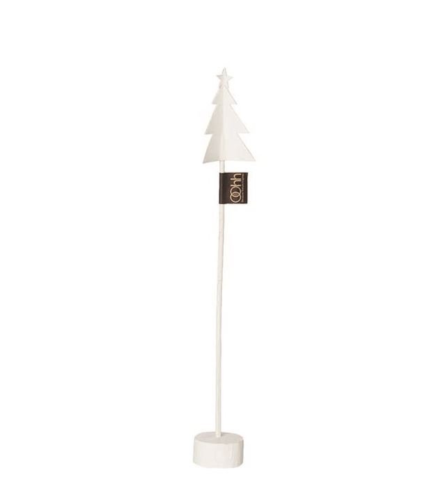L�bech Living x-mas tree p� fod af tr� hvid h�jde 32,5 cm - Fransenhome