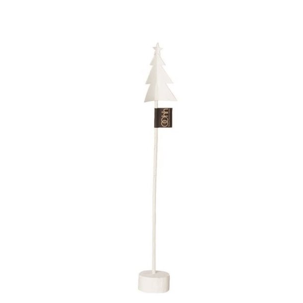 L�bech Living x-mas tree p� fod af tr� hvid h�jde 32,5 cm - Tinashjem
