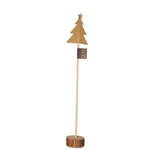 L�bech Living x-mas tree p� fod af tr� natur h�jde 37,5 cm - Fransenhome