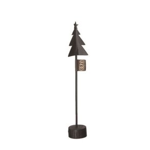 L�bech Living x-mas tree p� fod af tr� sort h�jde 25 cm - Fransenhome