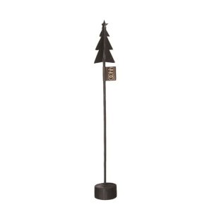 L�bech Living x-mas tree p� fod af tr� sort h�jde 32,5 cm - Fransenhome