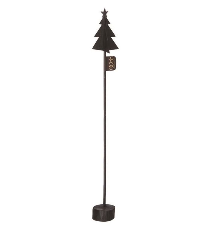 L�bech Living x-mas tree p� fod af tr� sort h�jde 37,5 cm - Fransenhome