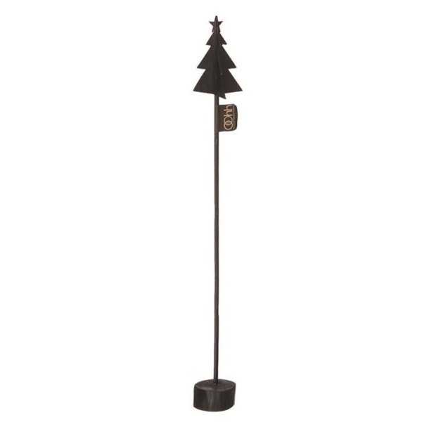 L�bech Living x-mas tree p� fod af tr� sort h�jde 37,5 cm - Tinashjem