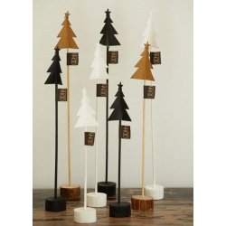L�bech Living x-mas tree p� fod af tr� sort h�jde 37,5 cm flere st�rrelser og farver - Fransenhome