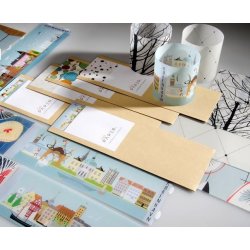 L�bech Living Light Paper lines lyspapir til glas - Fransenhome